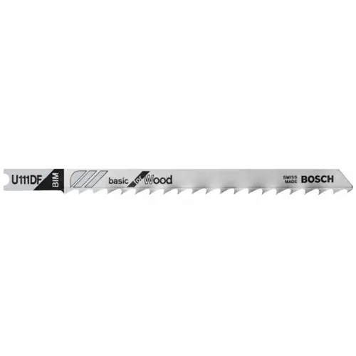 Fast Shipping Bosch U111DF 5 pc. 4 In. 6 TPI Clean for Hardwood U-shank Jig Saw Blades (5 Pack)