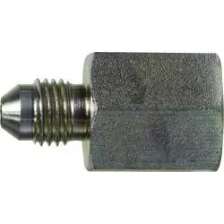 Midland Metal 240552 Straight Adapter, 5/16-in Male JIC x 1/8-in Female NPTF, Steel Don't Miss Out
