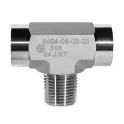 STAINLESS ADAPTERS SS5604-02-02-02 Male Pipe Branch Tee, 1/8-in Female NPTF x 1/8-in Female NPTF x 1/8-in Male NPTF, Stainless Steel Shop Now