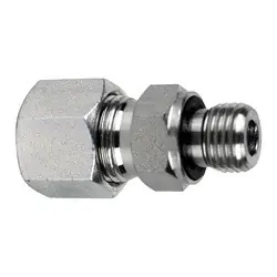 Trending Midland Metal D8400-L08-22-ED Male Metric DIN Adapter with ED Ring, L08 Metric Bite Type x M22 Male Metric, Steel