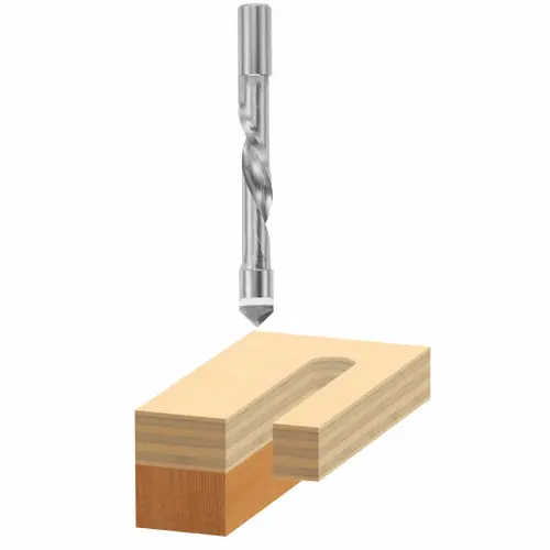 Bosch 85185 1/2 In. x 2-1/8 In. High Speed Steel Pilot Panel Down Spiral Bit Free Returns