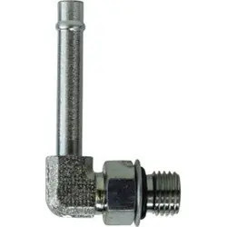 Limited Time Midland Metal 4601NWO5 90-deg Beaded Elbow, 5/16-in Beaded Stem x 5/16-in Male Adjustable O-Ring Boss, Steel