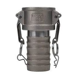 Reduced Price Midland Metal E-CGC-075-SS1 Economy Series Type C Cam and Groove Coupler, 3/4-in Female Coupler x 3/4-in Hose Shank, Stainless Steel