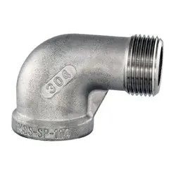 Limited Offer Midland Metal 62161MS SP-114 90-deg Street Elbow, 1/4-in Male NPT x 1/4-in Female NPT, 304 Stainless Steel