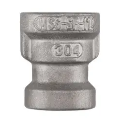 Midland Metal 62430MS SP-114 Reducing Coupling, 1/4-in Female NPT x 1/8-in Female NPT, 304 Stainless Steel Authentic