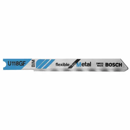 Bosch U118GF 5 pc. 2-3/4 In. 36 TPI Flexible for Metal U-Shank Jig Saw Blades (5 Pack) Fresh Stock