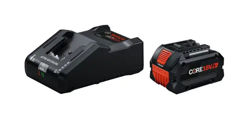 Bosch GXS18V-30N18 18V Starter Kit with (1) CORE18V 8 Ah High Power Battery and (1) 18V 16 Amp Battery Turbo Charger New Release