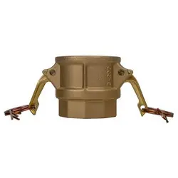 Best Price Midland Metal E-CGD-200-B1 Economy Series Type D Cam and Groove Coupler, 2-in Female Coupler x 2-in Female NPT, Brass