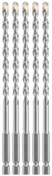 Limited Offer Bosch LBHX0045 5 pc. 1/4 In. X 6 In. Hex Shank Hammer Drill Masonry Bits (5 Pack)