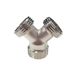 New Release Midland Metal P-HOSE-Y-MGH-NI Male Hose Wye, 3/4-in Male Garden Hose x 3/4-in Male Garden Hose x 3/4-in Male Garden Hose, Nickel-Plated Brass