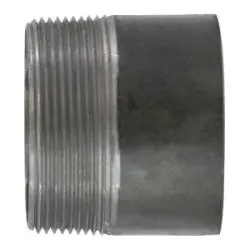 Midland Metal 57062T Welded Pipe Nipple, 1/2 in TOE x 1/2 in Plain End, 2 in L, Steel, Black, SCH 40 Schedule New Release