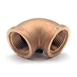 Low Price Midland Metal 44141LFUSA 90-deg Reducing Elbow, 2-in Female NPT x 1-1/4-in Female NPT, Lead-Free Bronze
