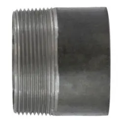 Midland Metal 57181T Welded Pipe Nipple, 2-1/2 in TOE x 2-1/2 in Plain End, 3 in L, Steel, Black Save Now