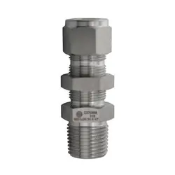 Secure Checkout Midland Metal Mid-Lok SSC27061212 Bulkhead Union with Nut, 3/4-in Tube x 3/4-in Male NPT, Stainless Steel