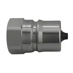 Free Returns Midland Metal HNV34MSAE ISO-B Interchange Quick Disconnect SAE O-Ring Plug, 3/4-in Body x 3/4-in Female O-Ring Boss, Steel