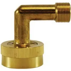 ANDERSON METALS 707469-0612 Swivel Elbow, 3/8-in Compression x 3/4-in Female Garden Hose Swivel, Lead-Free Brass, Body Only Same Day Shipping