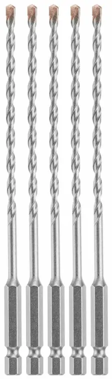 Bosch LBHX0035 5 pc. 3/16 In. X 6 In. Hex Shank Hammer Drill Masonry Bits (5 Pack) New Arrival