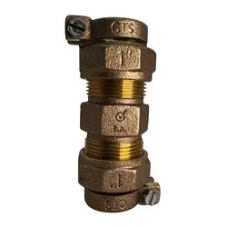 Midland Metal 9622424LF Pack Joint Coupling, 1-1/2-in Pack Joint (CTS) x 1-1/2-in Pack Joint (CTS), Lead-Free Bronze Direct From Factory