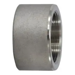 Midland Metal 103770 Half Coupling, 1/8 in FPT x 1/8 in Socket Weld, Stainless Steel, 3000 lb While Supplies Last