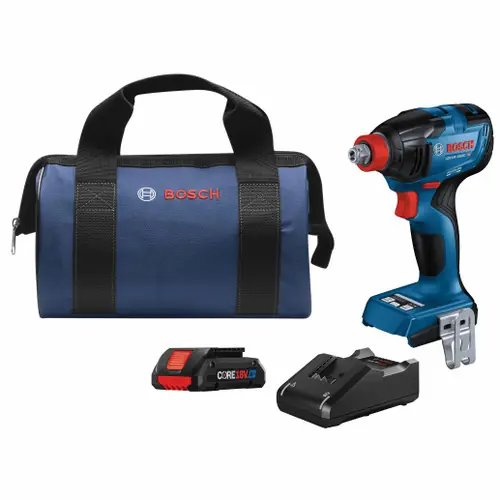 Low Price Bosch GDX18V-1860CB15 18V Connected-Ready Two-In-One 1/4 In. and 1/2 In. Bit/Socket Impact Driver/Wrench Kit with (1) CORE18V 4 Ah Advanced Power Battery