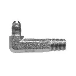 Premium Midland Metal 2501LLL1212 90-deg Extra Extra Long Elbow, 3/4-in Male JIC x 3/4-in Male NPTF, Steel