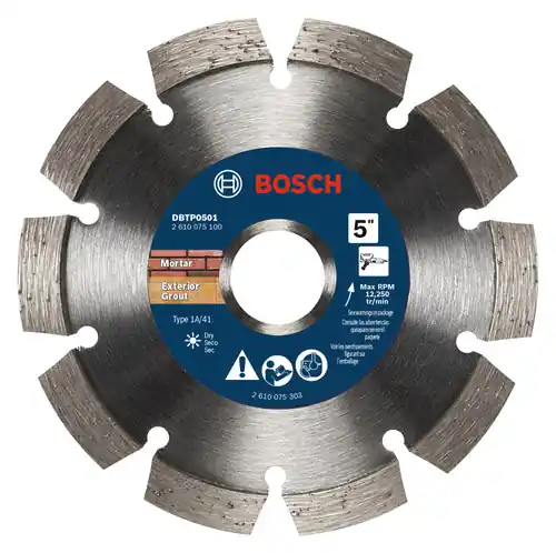 Premium Bosch DBTP0501 5 In. Segmented Tuckpointing Blade