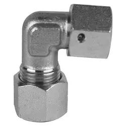 Limited Time Midland Metal D6500-S06-S06 90-deg Swivel Elbow, S06 Metric Bite Type x S06 Female Metric Swivel, Steel