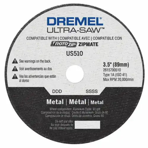 Dremel US510-01 Ultra-Saw 4 In. Premium Carbide Wood and Plastic Cutting Wheel Free Returns