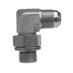 Midland Metal 7205NWO1222 90-deg Elbow, 3/4-in Male JIC x M22 Male Adjustable O-Ring Boss, Steel Shop Now