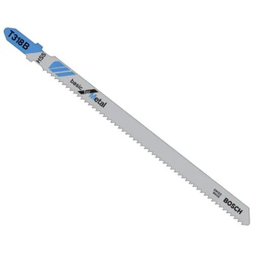 Secure Checkout Bosch T318B100 100 pc. 5-1/4 In. 14 TPI Basic for Metal T-Shank Jig Saw Blades (100 Pack)