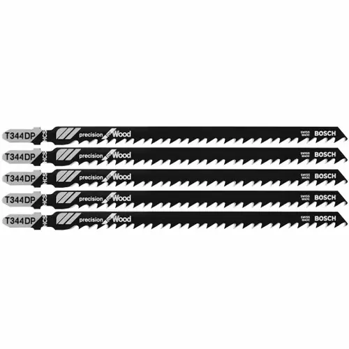 Best Price Bosch T344DP 5 pc. 6 In. 6 TPI Precision for Wood T-Shank Jig Saw Blades (5 Pack)