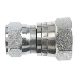 Midland Metal 7023-16-12 Swivel Adapter, 1-in Female JIC Swivel x 3/4-in Female BSPP Swivel, Steel Free Returns