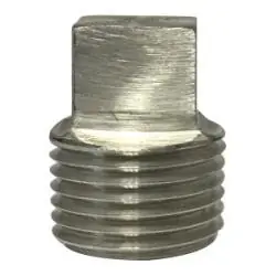 Midland Metal 63671B1 Barstock Square Head Plug, 1/4 in, Stainless Steel, 1000/3000 lb High Quality