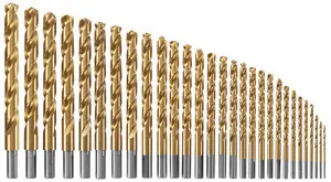 Authentic Bosch TI29 29 pc. Titanium Nitride Coated Metal Drill Bit Set (29 Pack)
