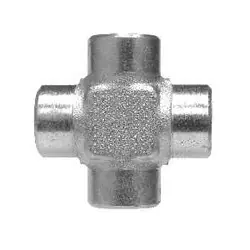 STAINLESS ADAPTERS SS5652-16-16-16-16 Female Pipe Cross, 1-in Female NPTF x 1-in Female NPTF x 1-in Female NPTF x 1-in Female NPTF Premium