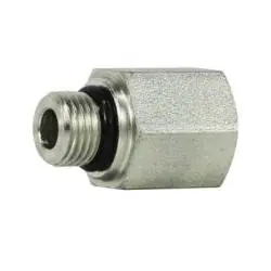Certified Midland Metal 6405O2016 Male O-Ring to Female Pipe Adapter, 1-1/4-in Male O-Ring Boss x 1-in Female NPTF, Steel
