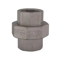 Midland Metal 62602MS SP-114 Union, 3/8-in Female NPT x 3/8-in Female NPT, 304 Stainless Steel Today Only