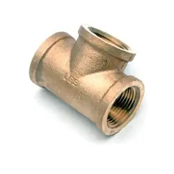 Markdown Midland Metal 44341LFUSA Reducing Tee, 2-1/2-in Female NPT x 2-1/2-in Female NPT x 3/4-in Female NPT, Lead-Free Bronze