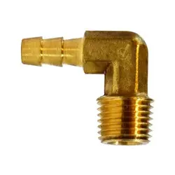 Holiday Sale ANDERSON METALS 707020-0402 90-deg Male Elbow, 1/4-in Hose Barb x 1/8-in Male NPTF, Lead-Free Brass