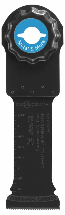 Bosch OSM114CC 1-1/4 In. StarlockMax Oscillating Multi-Tool Curved-Tec Carbide Extreme Plunge Blade Super Sale