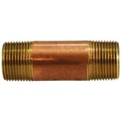 Buy Today Midland Metal 42080 Nipple, 3/4 in MPT x 3/4 in MPT, Close, Brass