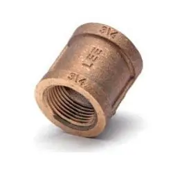 Midland Metal 44448LFUSA Reducing Coupling, 1-1/2-in Female NPT x 3/4-in Female NPT, Lead-Free Bronze Professional Grade