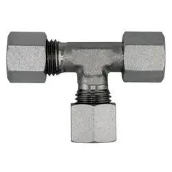 Midland Metal D6602-S20-S20-S20 Run Tee, S20 Metric Bite Type x S20 Female Metric Swivel x S20 Metric Bite Type, Steel Seasonal Sale