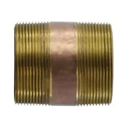 Midland Metal 42209 Nipple, 3 in MPT x 3 in MPT, 8 in, Brass Sale