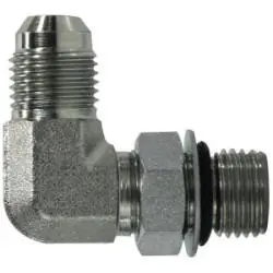 Midland Metal 6801NWO1624 90-deg Elbow, 1-in Male JIC x 1-1/2-in Male Adjustable O-Ring Boss, Steel Seasonal Sale