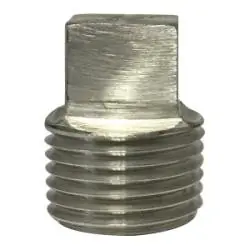 Weekend Sale Midland Metal 63657B1 Barstock Square Head Plug, 1-1/2 in MPT, Stainless Steel, 1000/3000 lb
