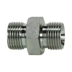 Midland Metal 9022-20-16 Hex Nipple, 1-1/4-in Male BSPP x 1-in Male BSPP, Steel Cheap