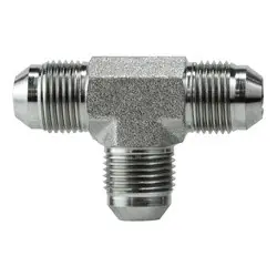 Limited Offer Midland Metal 2603128 Union Tee, 3/4-in Male JIC x 3/4-in Male JIC x 1/2-in Male JIC, Steel