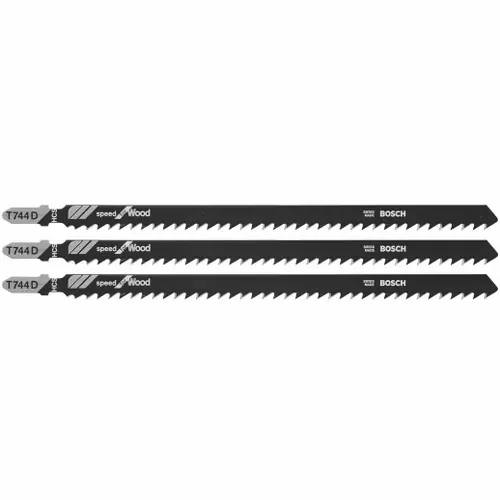 Top Rated Bosch T744D3 3 pc. 7 In. 7 TPI Speed for Wood T-Shank Jig Saw Blades (3 Pack)