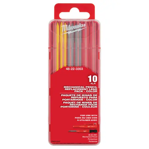 Limited Offer Milwaukee 48-22-3303 Mechanical Pencil Replacement Lead Multicolor